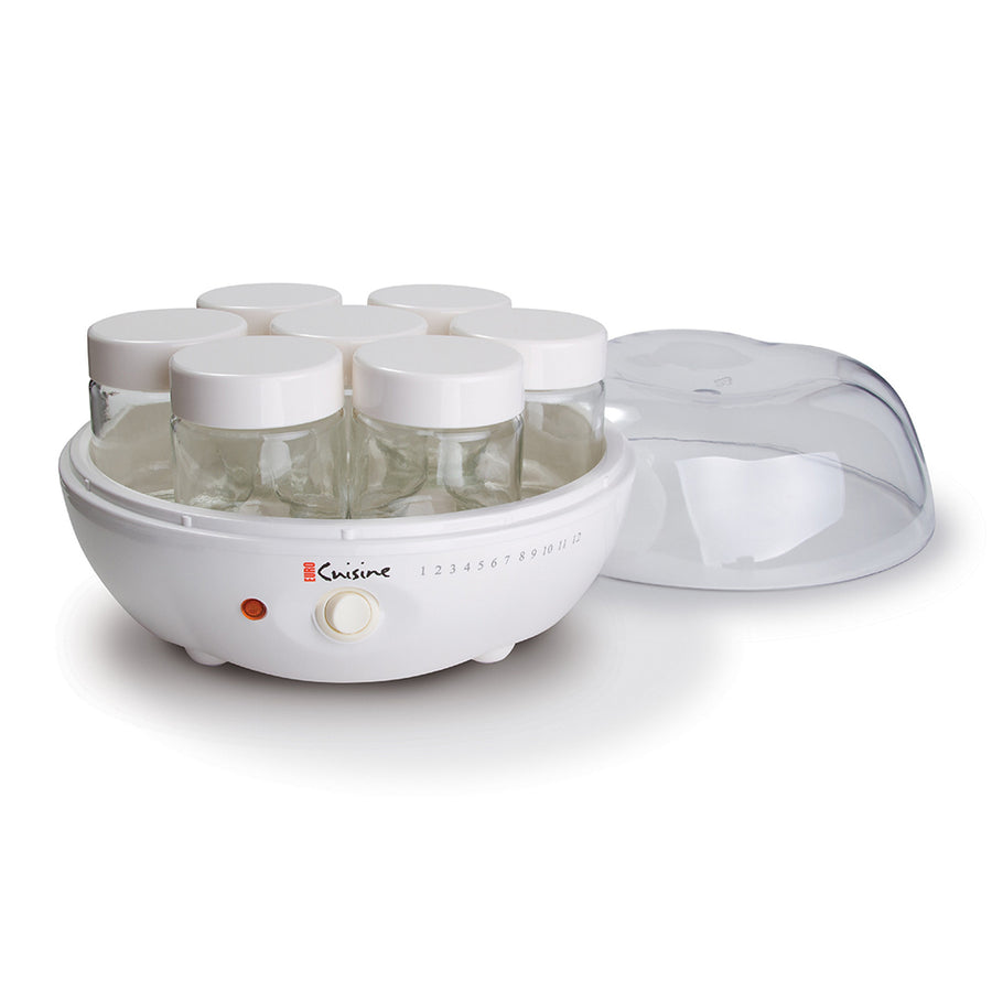 Euro Cuisine YM80 Electric Yogurt Maker - With 7 - 6oz Glass Jars