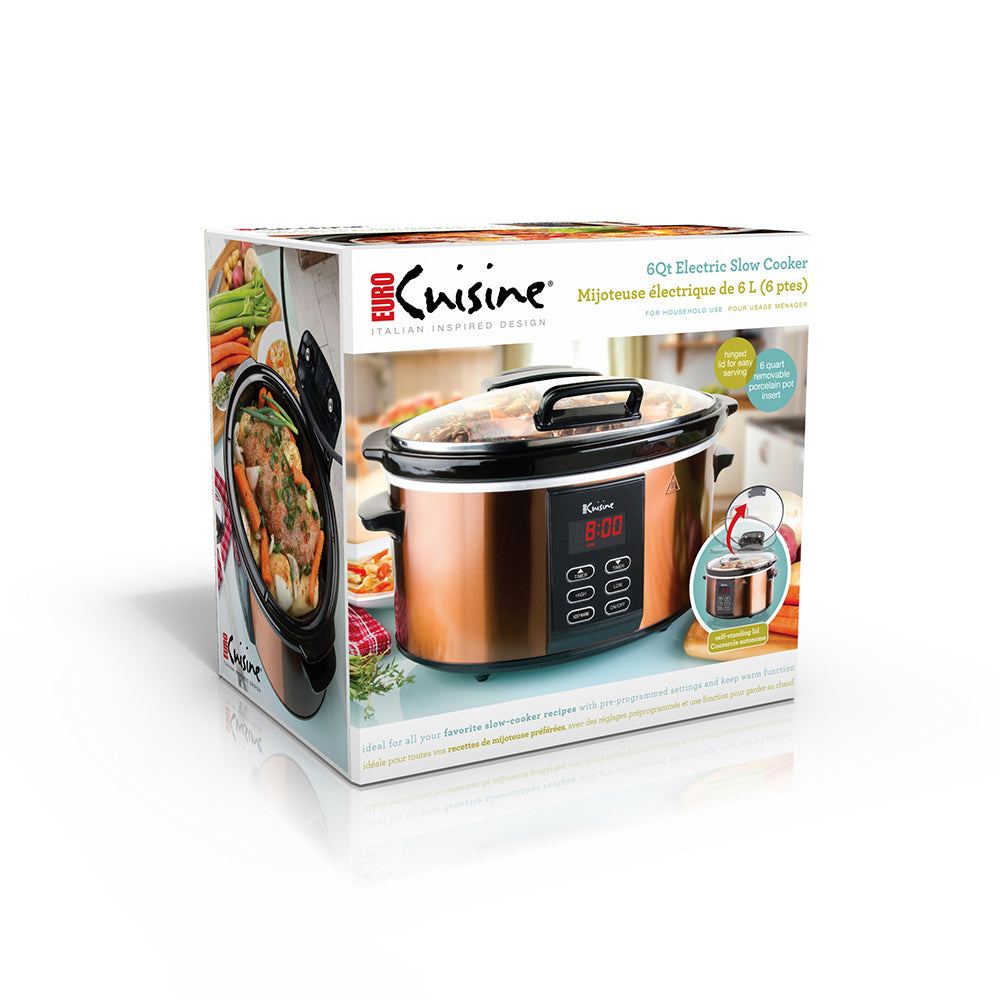 Euro Cuisine SCX6 Electric Slow Cooker - 6QT