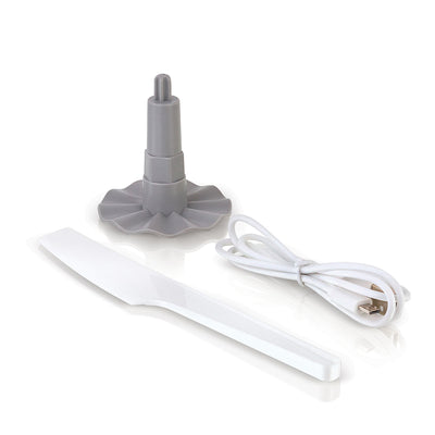 Euro Cuisine Cordless / Rechargeable Chopper with Scale and two glass bowls - Large and Small and 2 blades