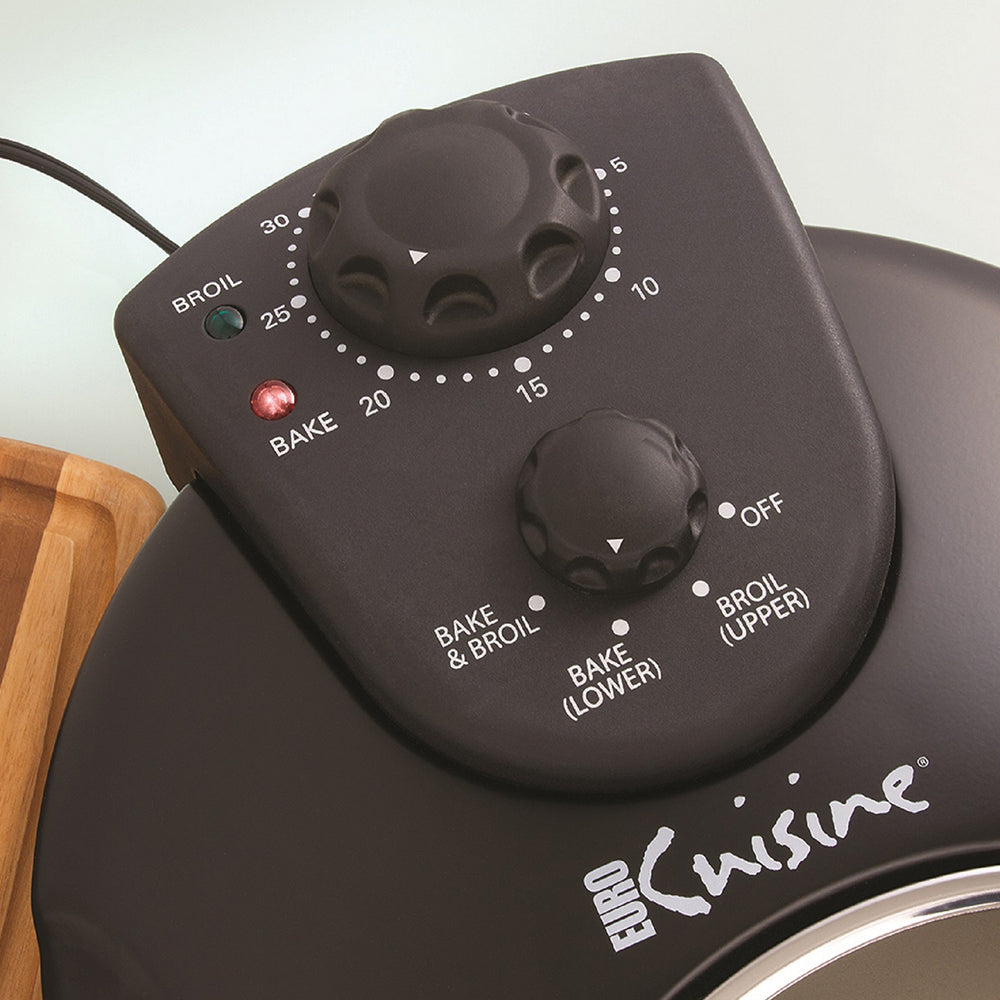 Euro Cuisine PM600 Pizza Maker With Rotating Stone & Deep Pan