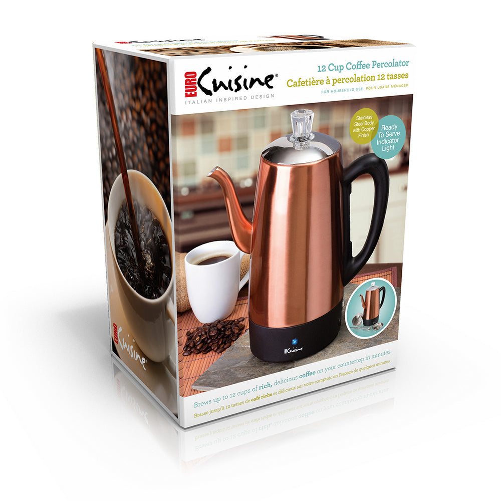 Euro Cuisine PER12 Electric  Percolator - 12 Cups