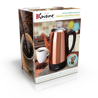 Euro Cuisine PER12 Electric  Percolator - 12 Cups