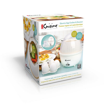 Electric Mini Food Steamer and Egg Cooker with Auto Shut Off Feature