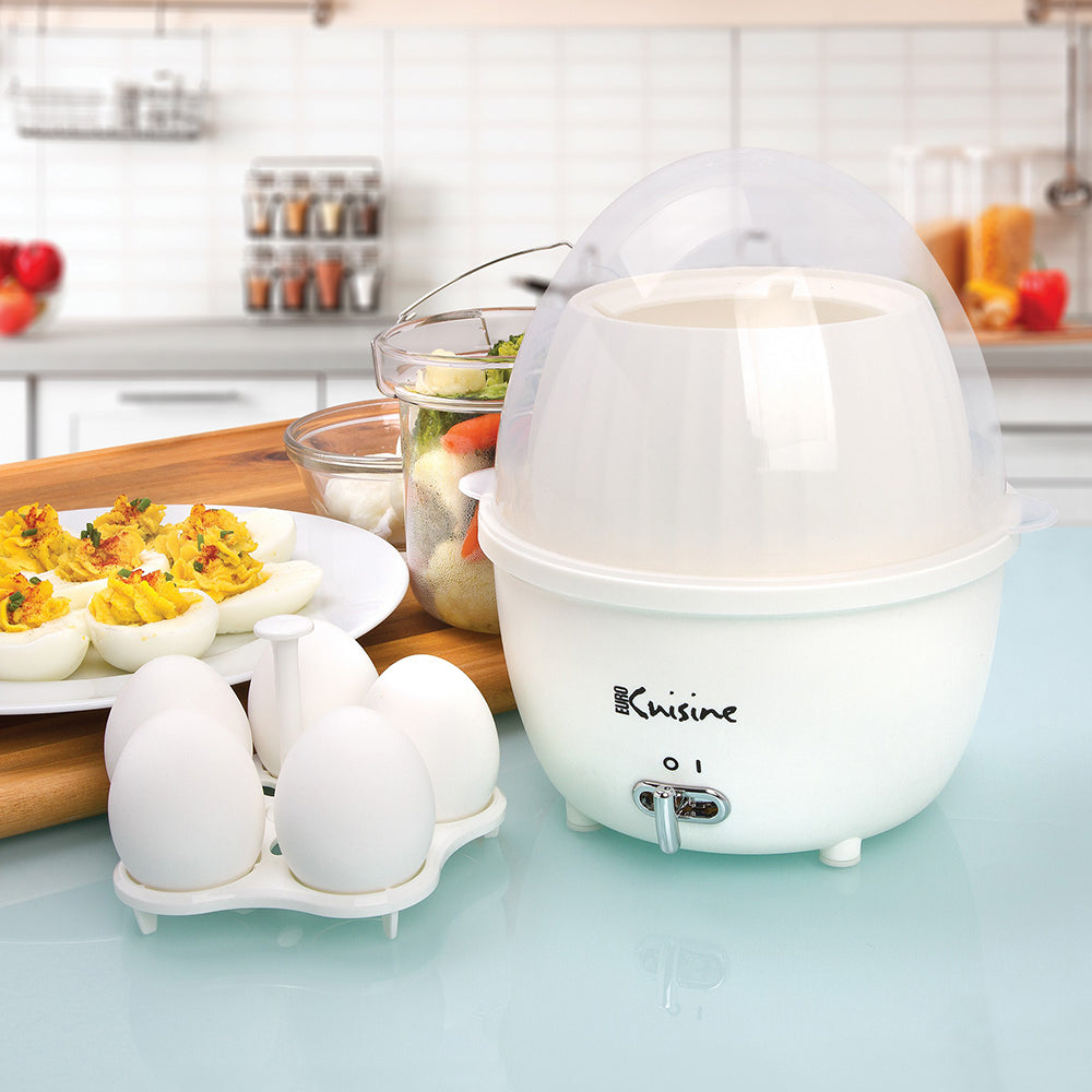 Electric Mini Food Steamer and Egg Cooker with Auto Shut Off Feature