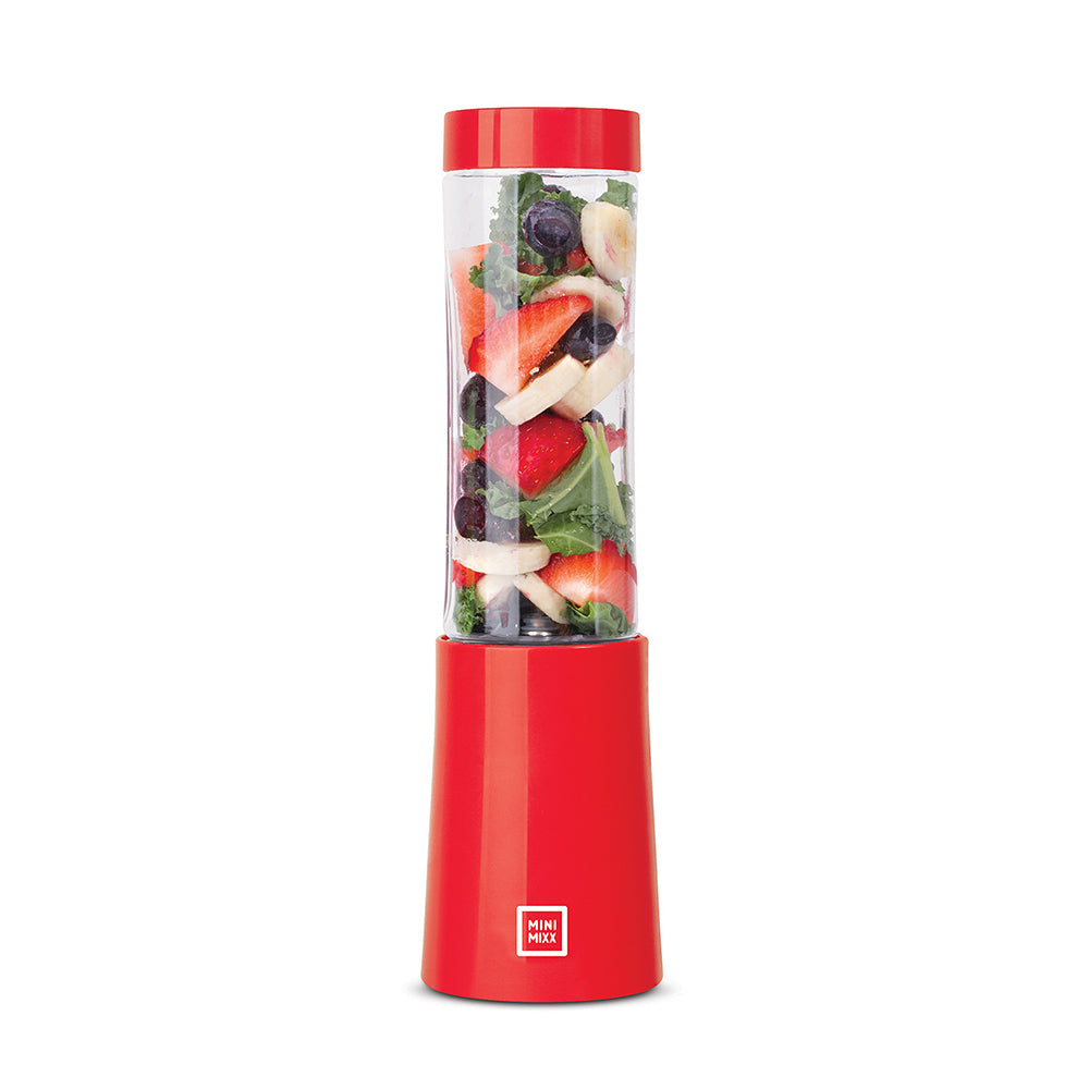 Euro Cuisine MM1R - Mini Mixx Personal Blender with 2 Tritan Bottles - Red