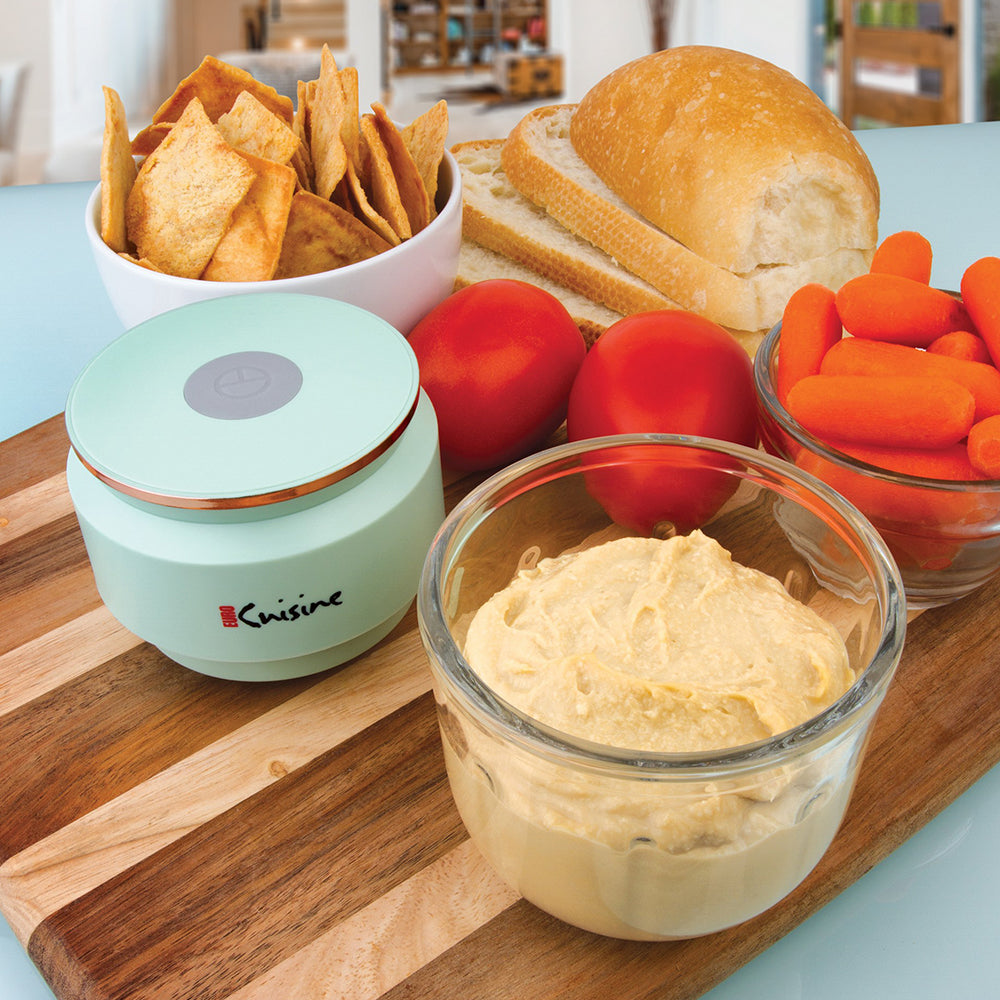 Euro Cuisine Mini Cordless/Rechargeable Chopper with USB Cord & Glass Bowl - Green