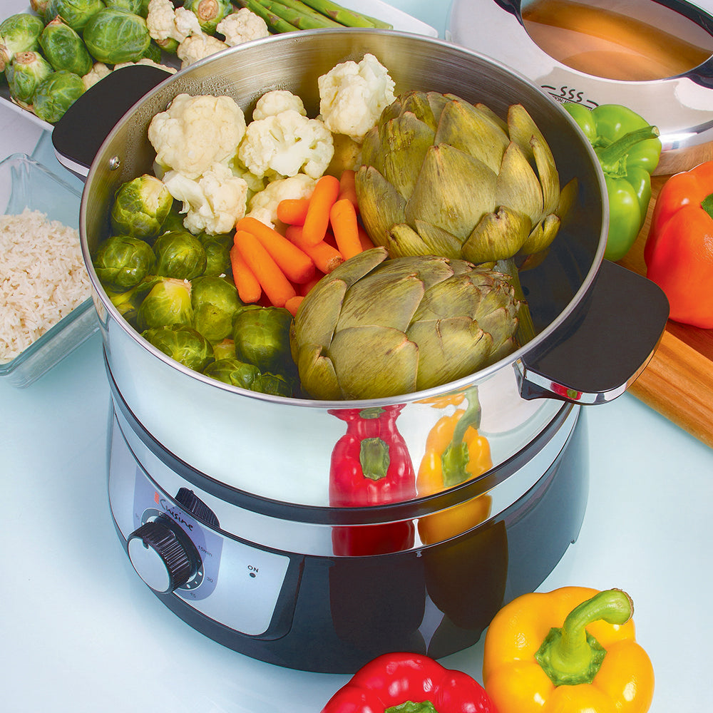 Euro Cuisine FS3200 Stainless Steel Electric Food Steamer