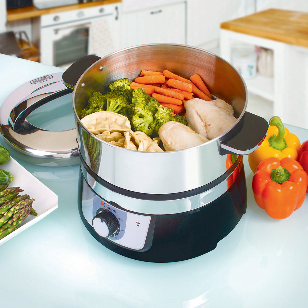 Euro Cuisine FS3200 Stainless Steel Electric Food Steamer